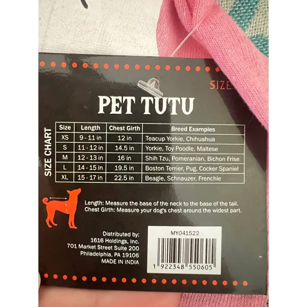 NWT Halloween Small Dog Puppy Tutu Ghost Dress Costume